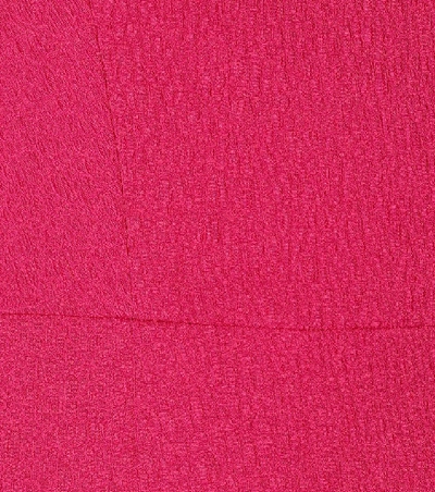 Shop Rebecca Vallance Natalia One-shoulder Jacquard Dress In Pink