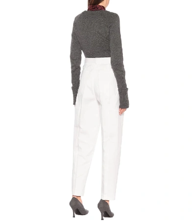 Shop Victoria Beckham High-rise Jeans In White