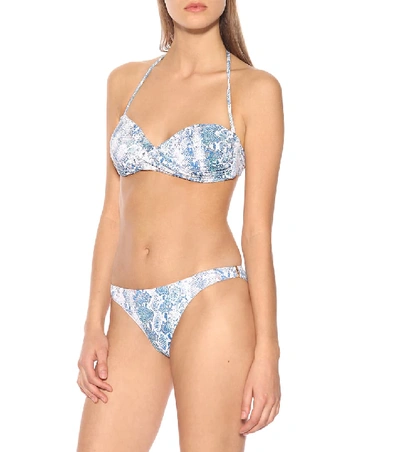 Shop Melissa Odabash Martinique Bikini Top In Blue
