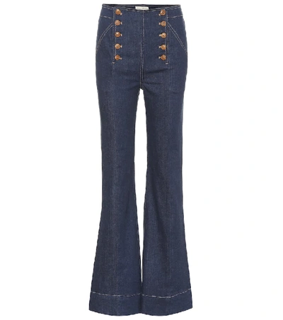 Shop Ulla Johnson Ashton High-rise Jeans In Blue