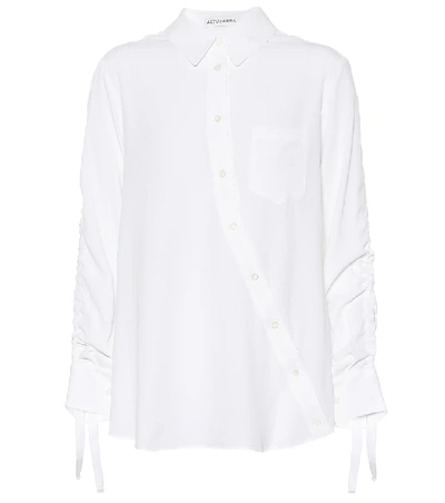Shop Altuzarra Silk-blend Shirt In White