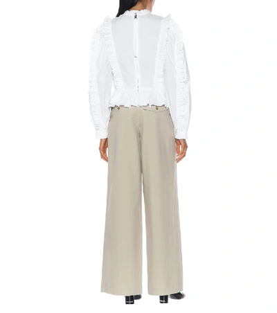 Shop Jw Anderson Cotton Shirt In White