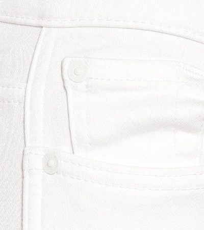 Shop 7 For All Mankind Cropped Boot Mid-rise Jeans In White