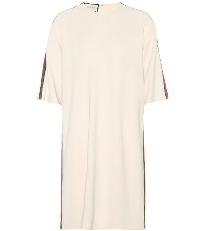 Shop Gucci Stretch-jersey Dress In White