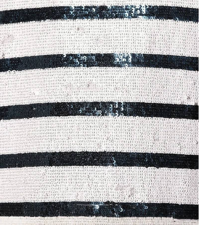Shop Polo Ralph Lauren Striped Sequined T-shirt In White