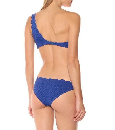 Shop Marysia Santa Barbara Bikini Top In Blue