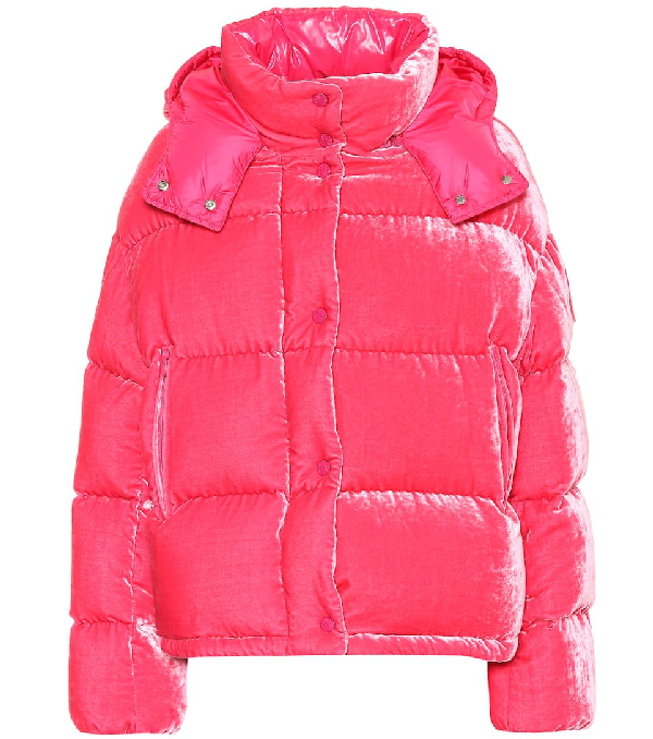 moncler pink puffer coat