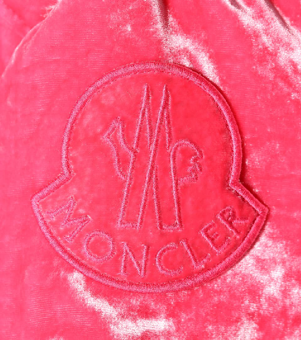 moncler caille velvet puffer jacket