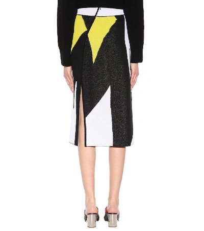 Shop Proenza Schouler Cotton-blend Skirt In Multicoloured