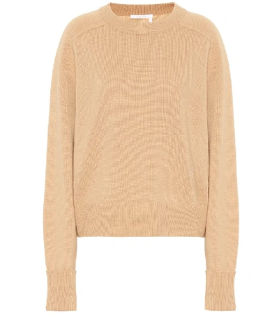 Shop Chloé Cashmere Sweater In Beige