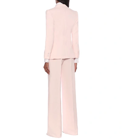 Shop Max Mara Adele Cotton Blazer In Pink