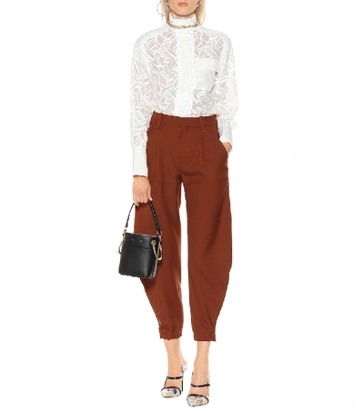 Shop Chloé Lace Blouse In White