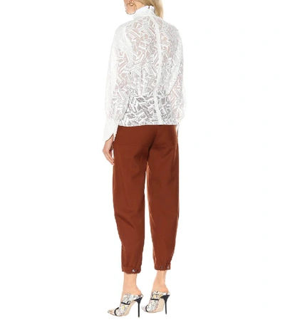 Shop Chloé Lace Blouse In White