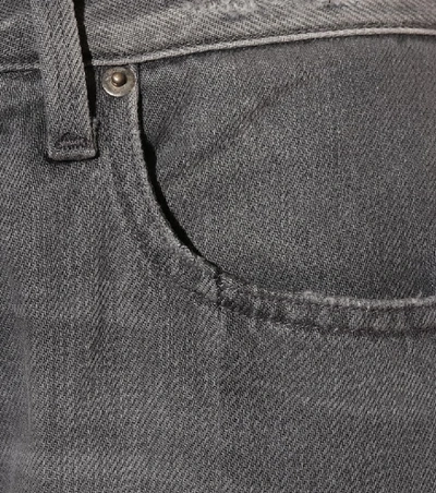 Shop Frame Noveau Le Mix Cropped Jeans In Grey