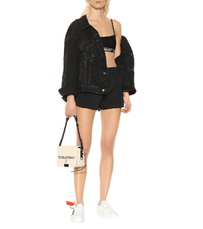 Shop Off-white Drawstring Shorts In Black