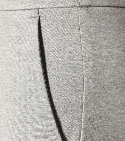Shop Max Mara Pegno Stretch-jersey Slim Pants In Grey