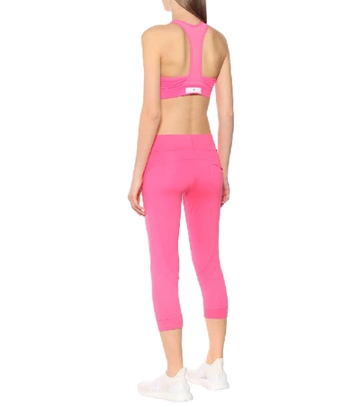 Shop Adidas By Stella Mccartney Performance Essentials Cropped Leggings In Pink