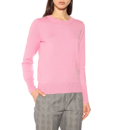 Shop Isabel Marant Étoile Kelton Cotton And Wool Sweater In Pink