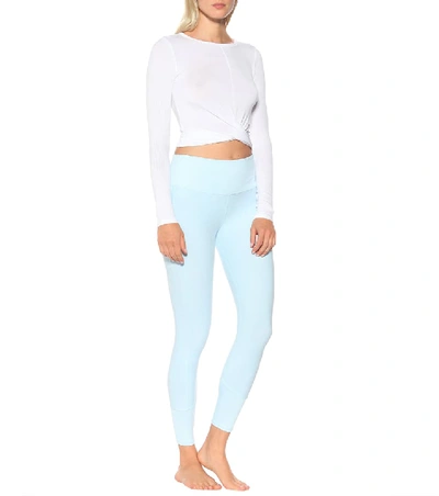 Shop Alo Yoga Cover Stretch Top In White