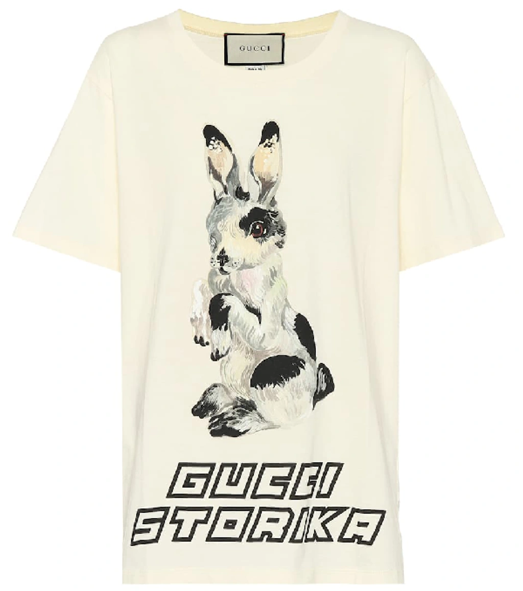 Gucci rabbit t shirt hotsell