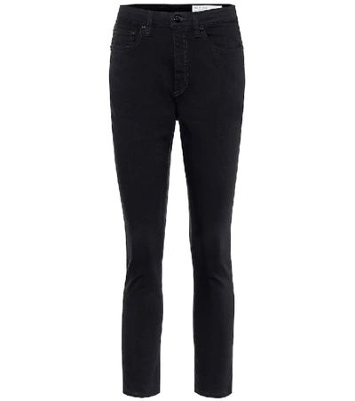 Shop Rag & Bone Nina High-rise Skinny Jeans In Black