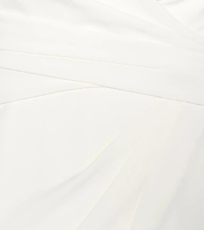 Shop Max Mara Garante Strapless Cady Bridal Dress In White