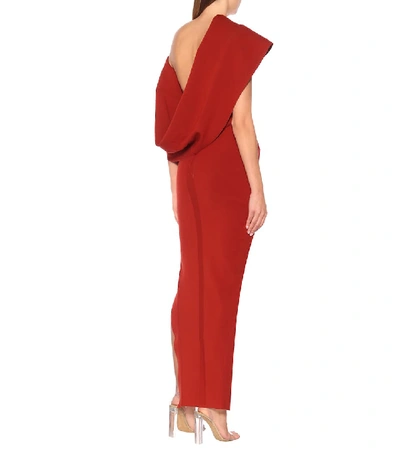 Shop Rick Owens Stretch-knit Gown In Red