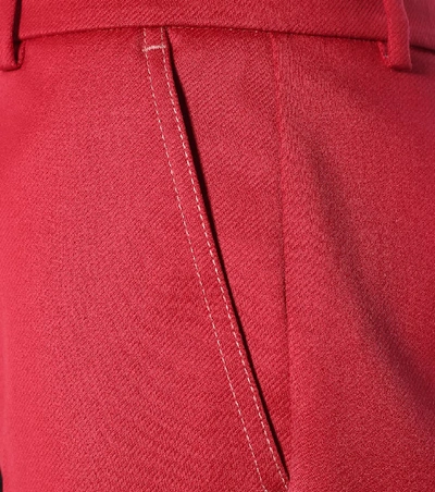 Shop Sies Marjan Sienna Wool-twill Shorts In Red