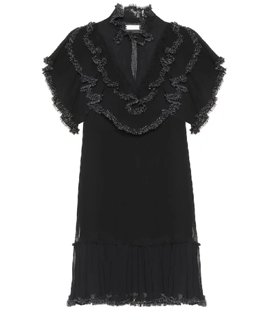 Shop See By Chloé Ruffled Minidress In Black
