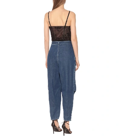 Shop Stella Mccartney High-rise Tapered Jeans In Blue