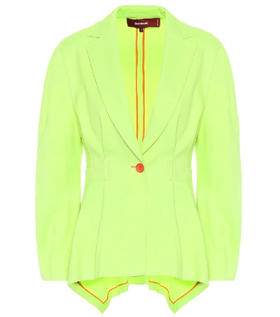 Sies Marjan Haru Single-breasted Twill Jacket In Yellow