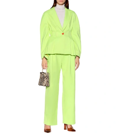 Sies Marjan Haru Single-breasted Twill Jacket In Yellow
