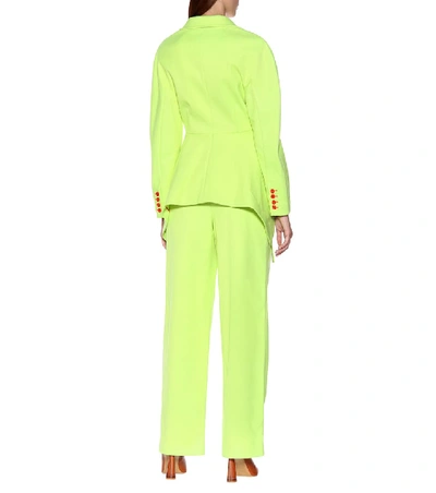 Sies Marjan Haru Single-breasted Twill Jacket In Yellow