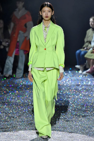 Sies Marjan Haru Single-breasted Twill Jacket In Yellow