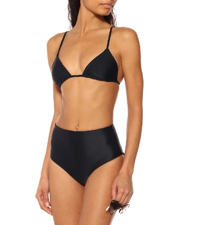 Jade Swim Bound High Waist Bikini Bottom In Black