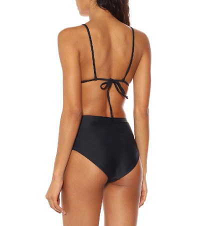 Jade Swim Bound High Waist Bikini Bottom In Black