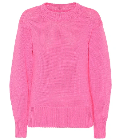 Shop Isabel Marant Étoile Zino Knit Sweater In Pink