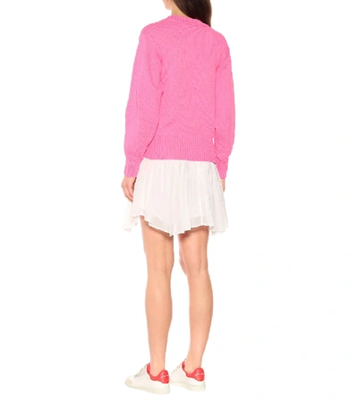 Shop Isabel Marant Étoile Zino Knit Sweater In Pink