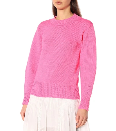 Shop Isabel Marant Étoile Zino Knit Sweater In Pink