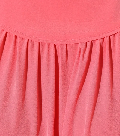 Shop Valentino Silk Top In Pink