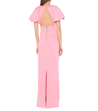 Shop Rebecca Vallance Winslow Crêpe Gown In Pink