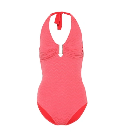 Shop Melissa Odabash Tampa One-piece Swimsuit In Pink