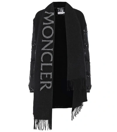 Shop Moncler Wool Jacket In Black