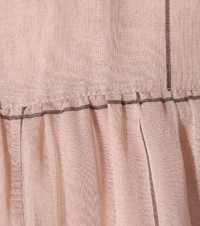 Shop Valentino Silk Dress In Pink