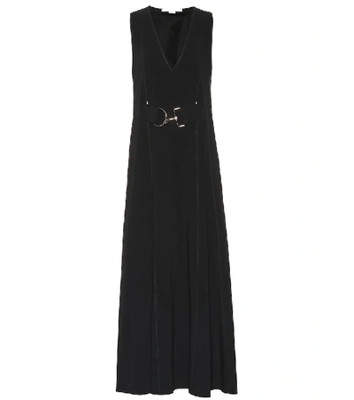 Shop Stella Mccartney Belted Maxi Dress In Black