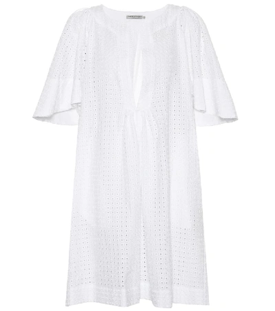 Shop Three Graces London Prudence Cotton Lace Dress In White