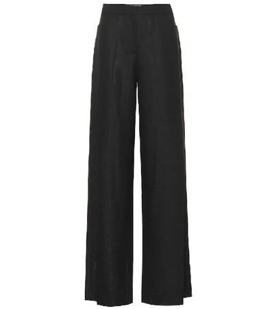Shop Jacquemus Le Pantalon Andrea High-rise Pants In Black