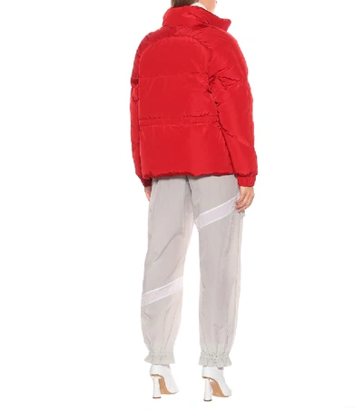Shop Ganni Down Puffer Jacket In Red
