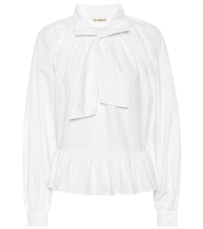 Shop Ulla Johnson Queenie Cotton Blouse In White