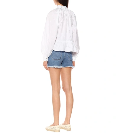 Shop Ulla Johnson Queenie Cotton Blouse In White